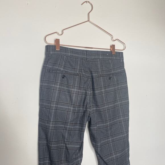 Zara Womens Pants Trousers Size 30 Gray Wool Academia Work Career Plaid Office - Picture 4 of 5